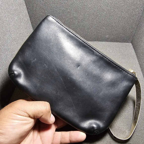 Versace Parfums Black And Gold Zip Up Toiletry Cosmetic Small Travel Bag see pic - Picture 3 of 7